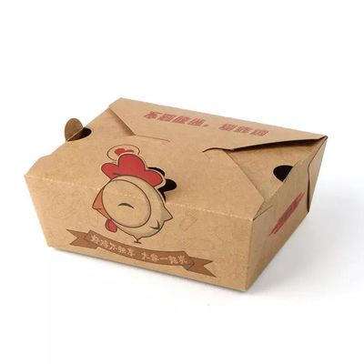 使い捨て可能な紙箱のマットのラミネーションのクラフトの泡食品包装を奪って下さい