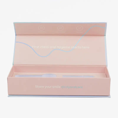 ピンクの小さい磁気贅沢な結婚の好意の包装のクリスマスのギフト用の箱の注文のロゴ
