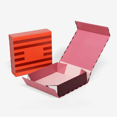 ECOのボール紙の本は紙箱の化粧品の服の注文の折る磁気ギフト用の箱を形づけた