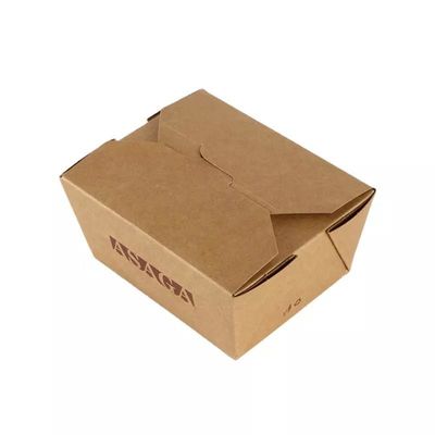 使い捨て可能な紙箱のマットのラミネーションのクラフトの泡食品包装を奪って下さい